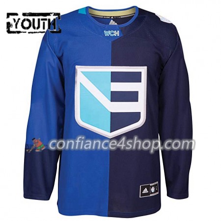 Adidas Maillot de Hockey Europe Blank Coupe du monde de hockey sur glace 2016 Bleu Premier - Enfant